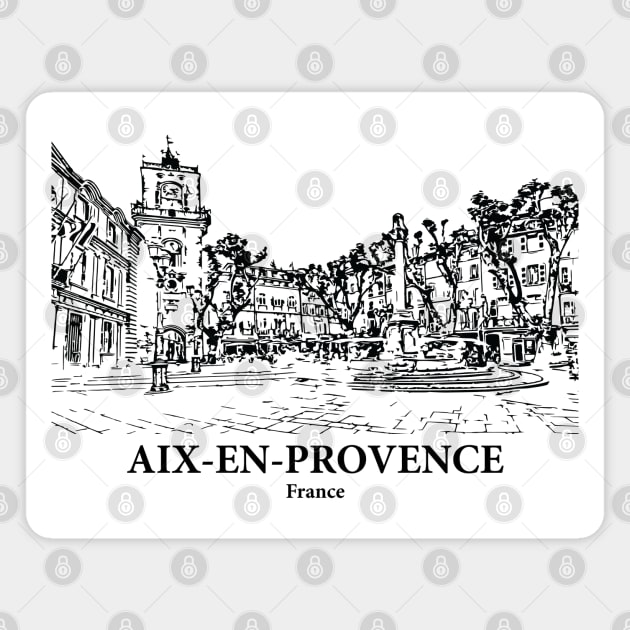Aix-en-Provence - France Magnet by Lakeric